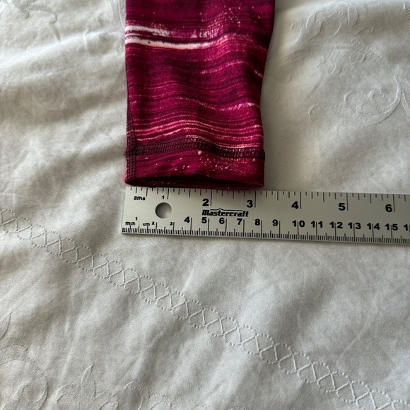 Old Navy Active Women's Burgundy-Red Abstract Athletic Yoga Pant Leggings XS - Picture 12 of 13